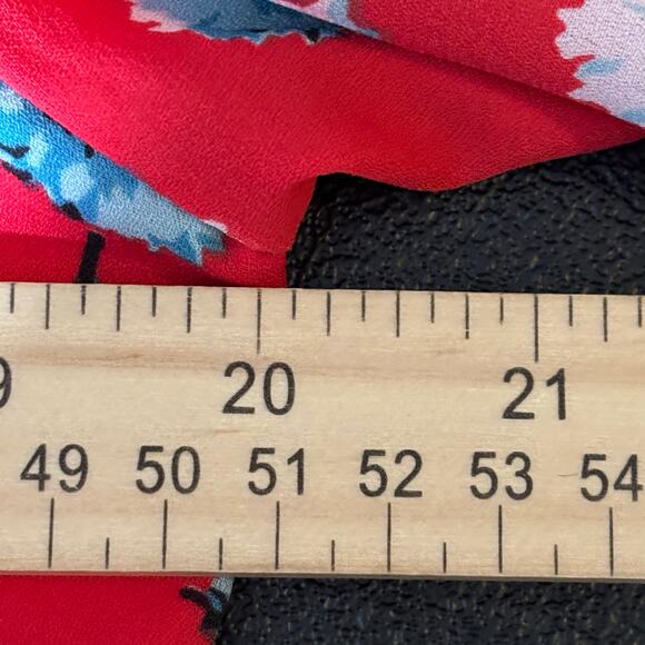 J. Crew Red Floral Midi Dress - Picture 8 of 12